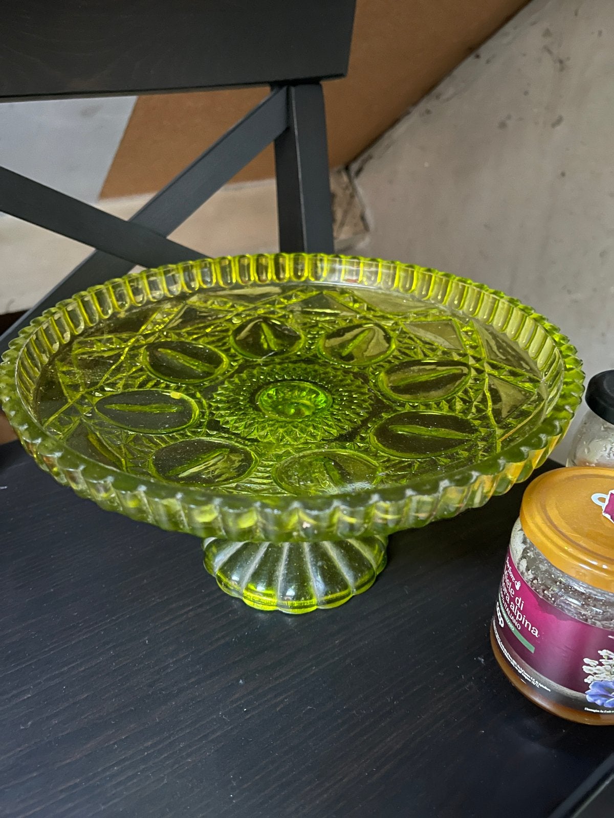 Fruitschaal, Ophalen, Zo goed als nieuw, Rond, Glas