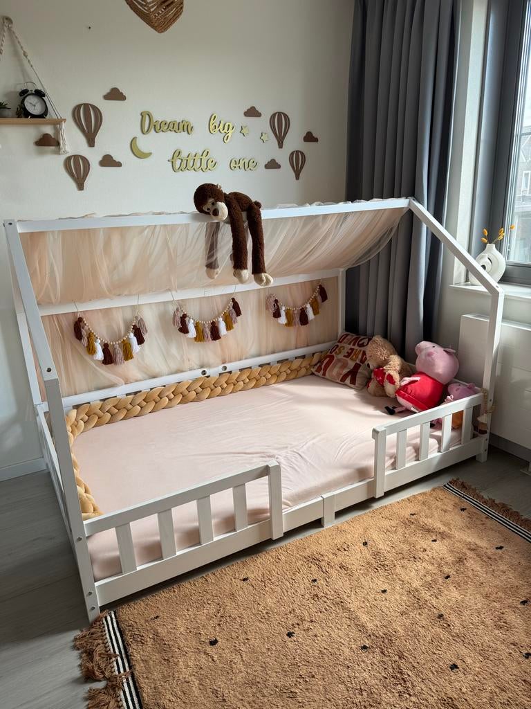 Grondbed kind, Ophalen, Gebruikt, 100 cm of meer, Matras