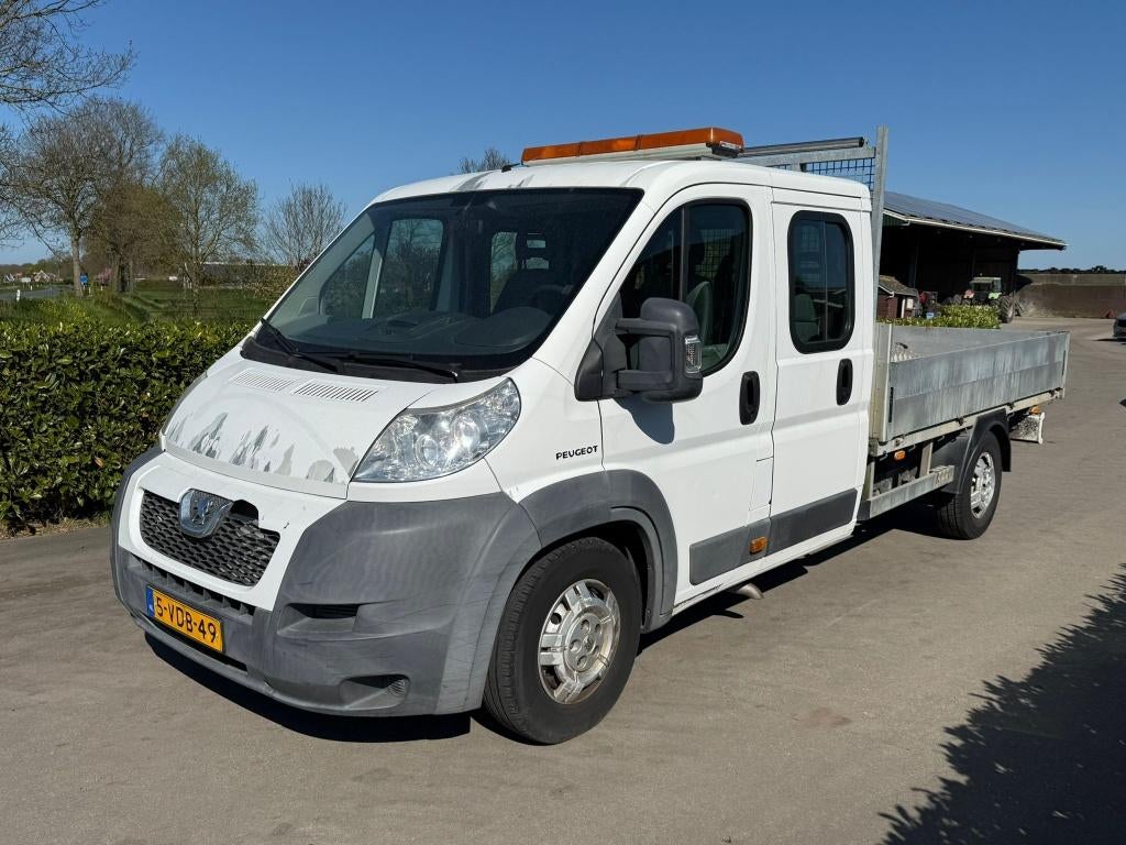 Peugeot Boxer Pick up * Open laadbak * Dubbele cabine *Airco, Auto's, Voorwielaandrijving, 3000 kg, Stof, Wit