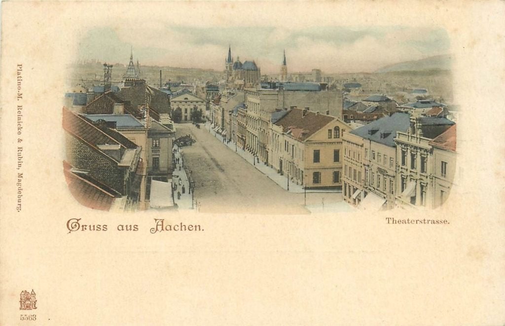 701-291-035 Aachen Theaterstrasse, Verzenden, Voor 1920, Duitsland