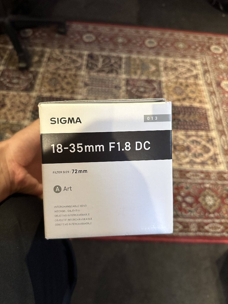 SIGMA 18-35 1.8 LENS, Audio, Tv en Foto, Fotografie | Lenzen en Objectieven, Ophalen, Zo goed als nieuw, Standaardlens