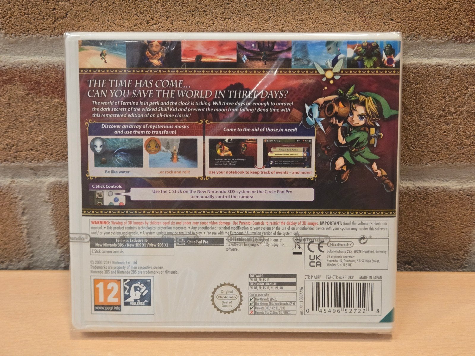 Legend of Zelda Majora's Mask 3D - Nintendo 3DS *Nieuw*, Support.nintendo.nl, 1 speler, Nieuw, Ophalen of Verzenden