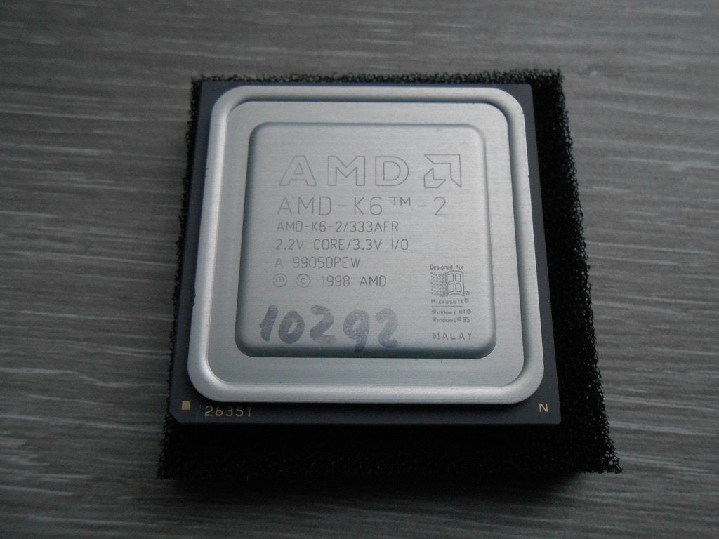 AMD K6-2 socket 7 processor 333Mhz, Computers en Software, Overige, Verzenden, Minder dan 2 Ghz, Zo goed als nieuw