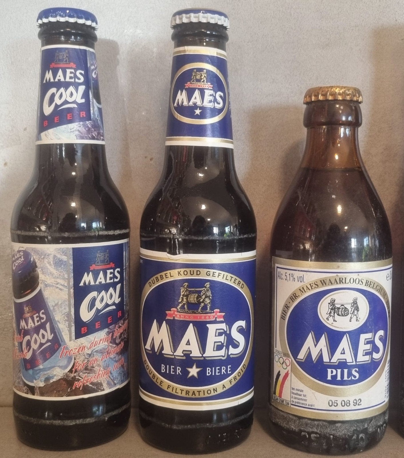 3x (Alken) Maes , Waarloos - tht '00, '99-'00, '92, Verzamelen, Biermerken, Ophalen of Verzenden, Zo goed als nieuw, Flesje(s)