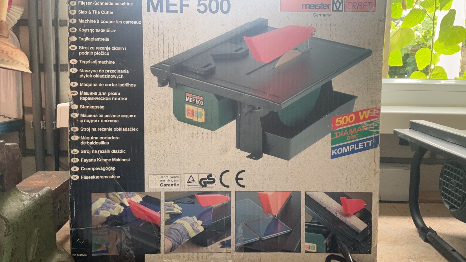 Tegelsnijder, Ophalen, Gebruikt, 1200 watt of meer, Bandschuurmachine