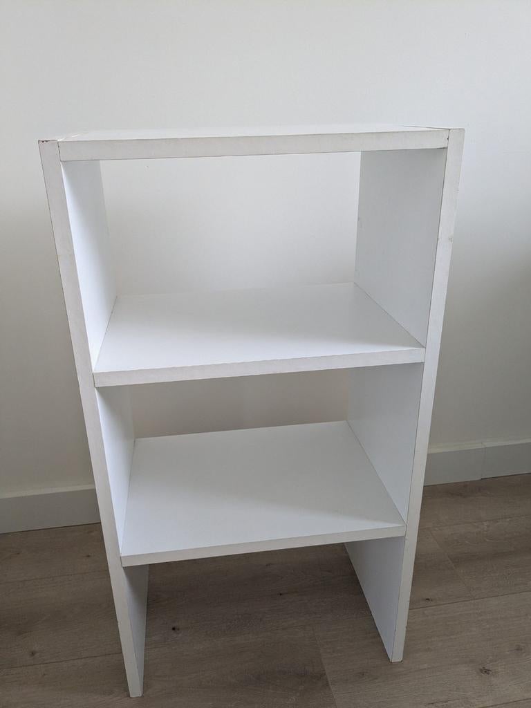 Wit kastje van hout, 44x30x80 cm, Ophalen