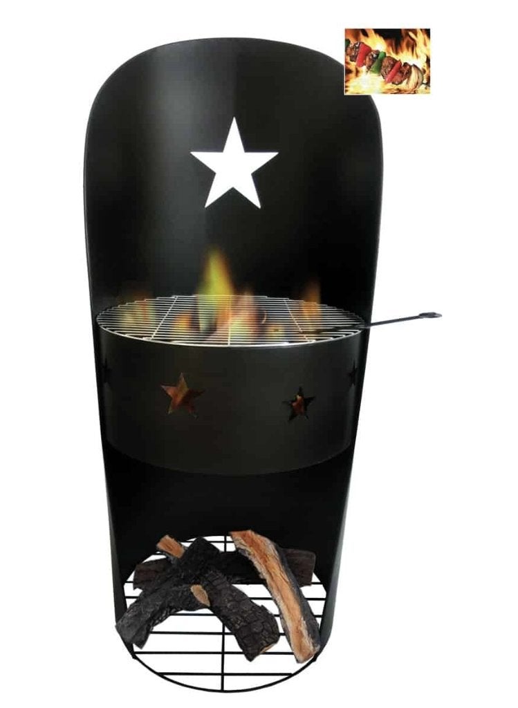RALF Terrashaard tuinkachel buitenhaard BBQ en houtopslag, Ophalen of Verzenden, Nieuw