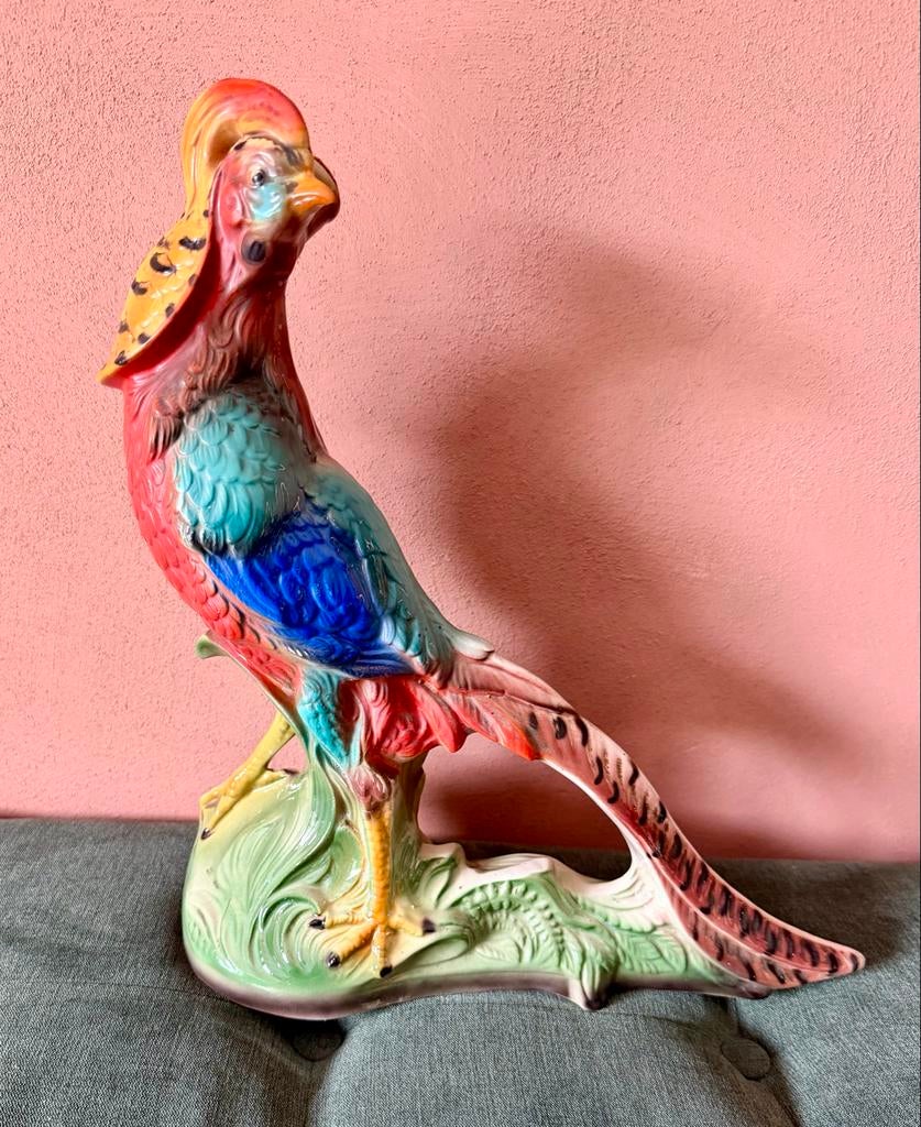 Vintage Fazant Wijnkaraf Boccaccio Barsottini ca 1968 Italië, Ophalen of Verzenden