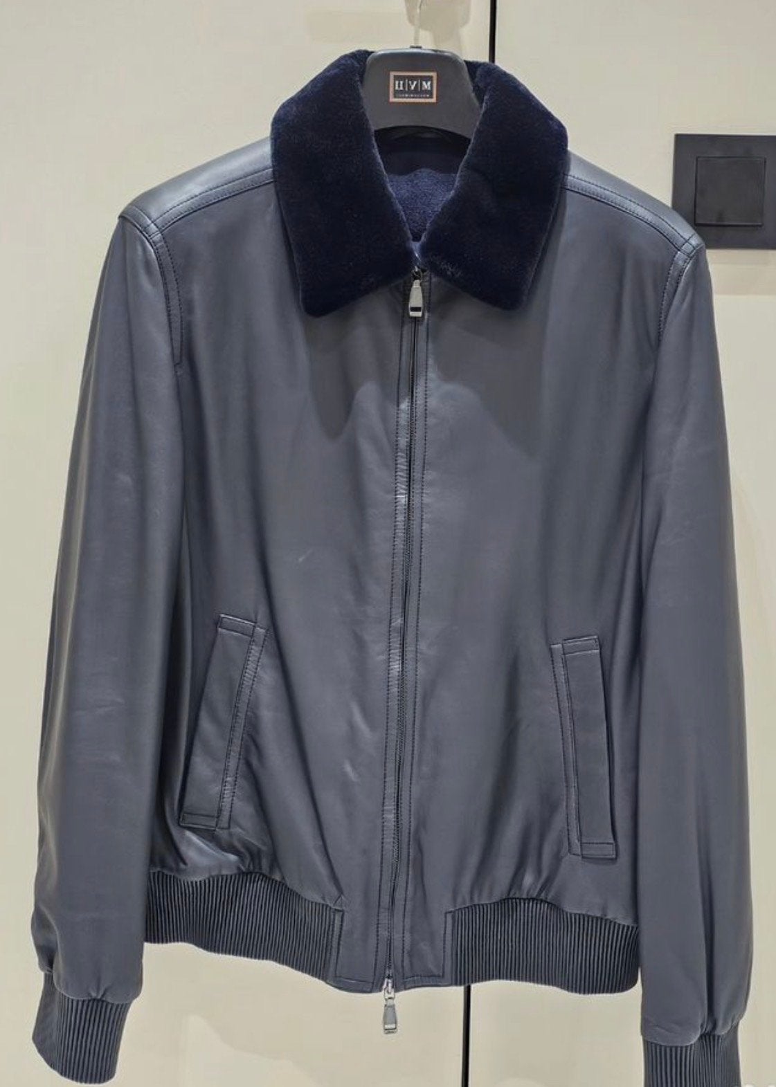 Brioni Limited Edition Leren Bomberjack met Bontkraag, Kleding | Heren, Ophalen of Verzenden, Zo goed als nieuw, Maat 52/54 (L)