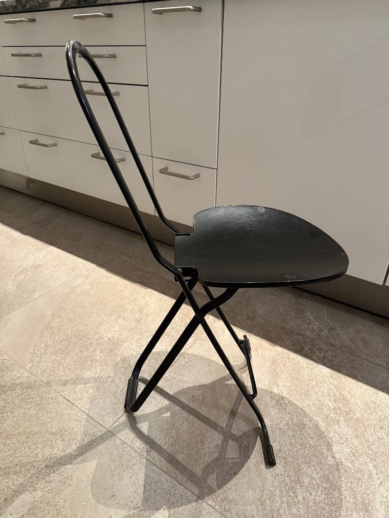 Dafne Daphne, Gastone Rinaldi Paperclip Chair, Ophalen, Gebruikt, Zwart, Eén