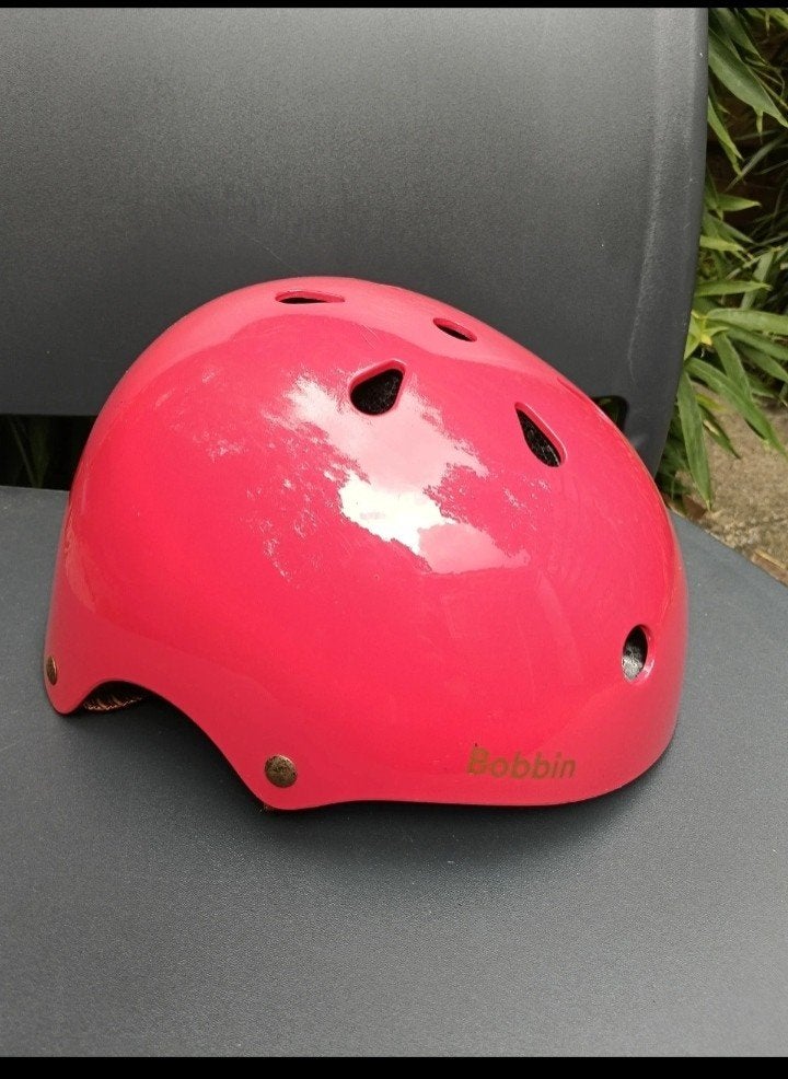 Bobbin Fietshelm - Rood/Roze - Maat M/L (54-60cm), Ophalen, M, Bobbin, Jongen of Meisje