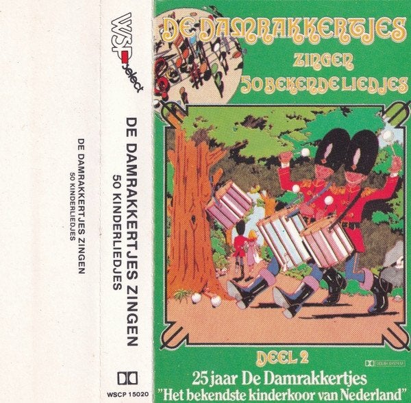 De Damrakkertjes zingen 50 bekende liedjes deel 2 MC, Cd's en Dvd's, Cassettebandjes, Gebruikt, Kinderen en Jeugd, 1 bandje, Ophalen of Verzenden