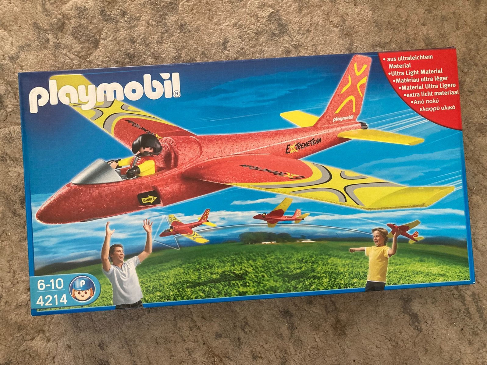 Playmobil 4214 Ultra Light vliegtuig Jet-Team Red (new), Complete set, Voertuig, Nieuw, Ophalen of Verzenden