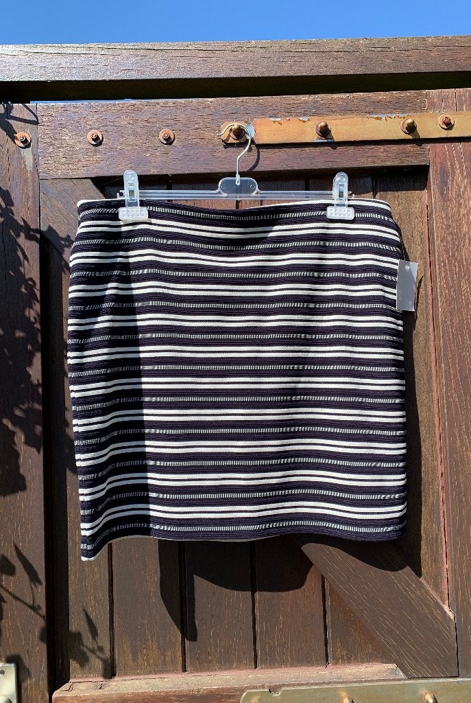 rok - blauw/wit gestreept - maat L - Nieuw!, Blauw, Yessica, Maat 42/44 (L), Nieuw
