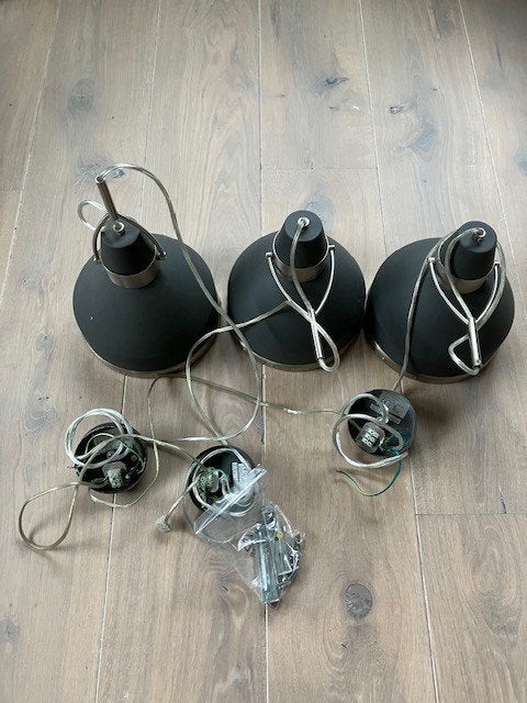 Industriele hanglampen, Huis en Inrichting, Ophalen of Verzenden, Gebruikt, Metaal, Industrieel