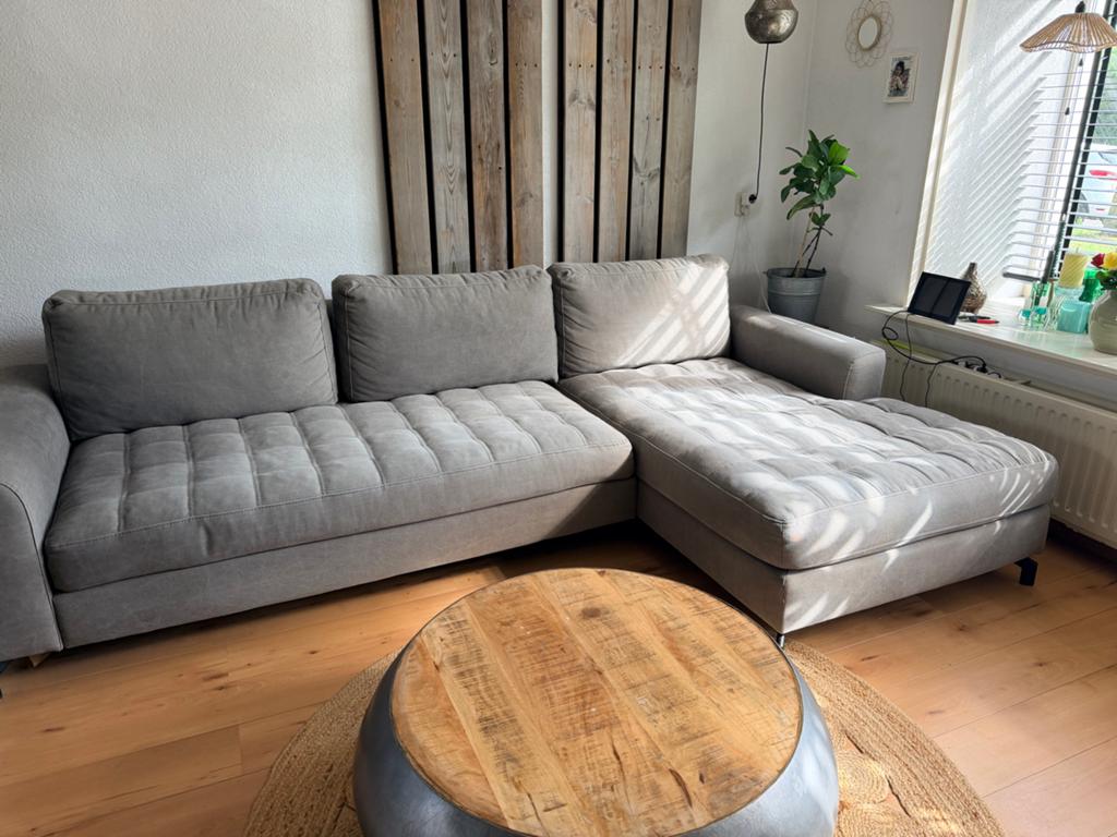 Moderne grijze loungebank van Trendhopper, 280 cm breed, 250 tot 300 cm, Gebruikt, Hoekbank, 75 tot 100 cm