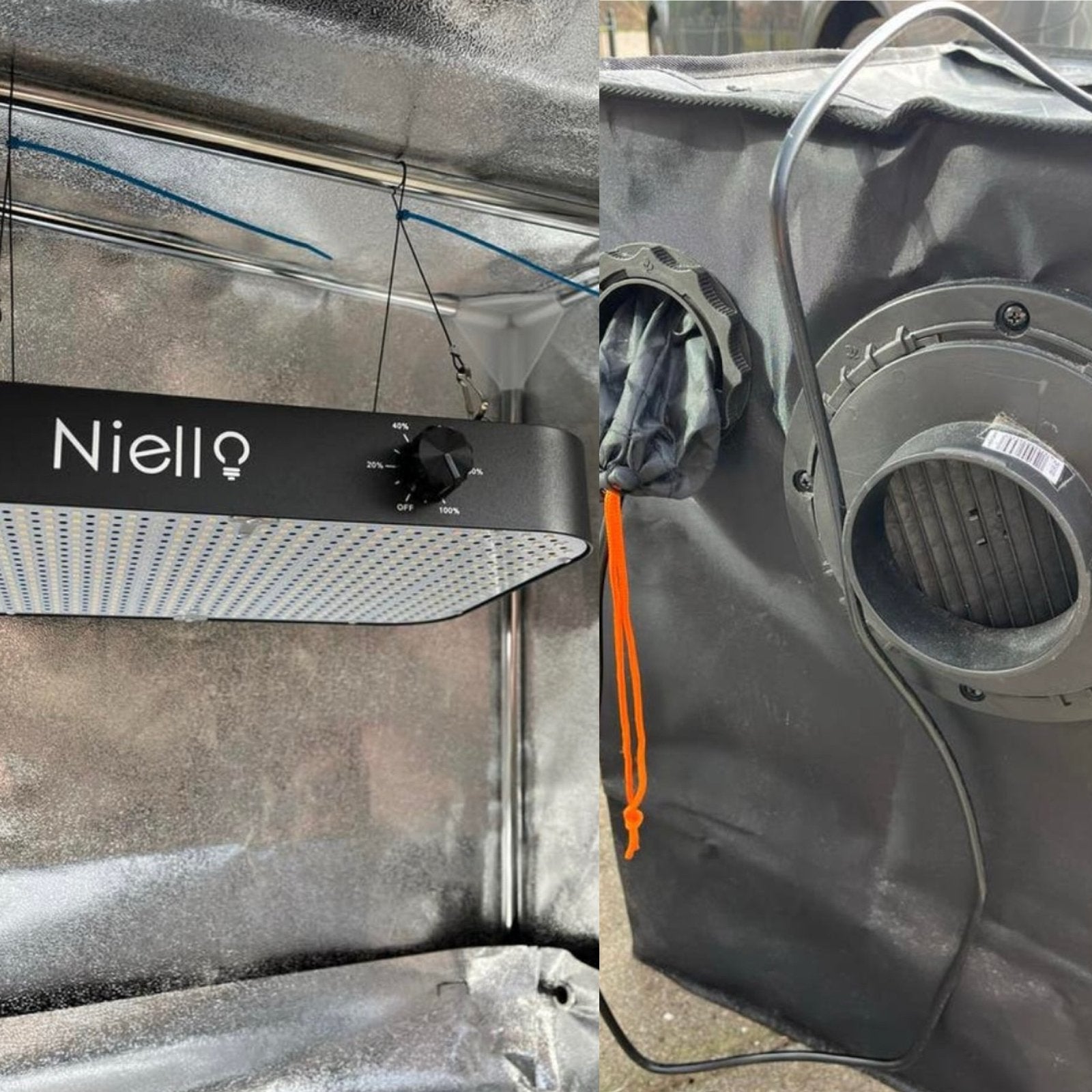 Gloednieuwe Kweektent met Niello LED Kweeklamp - Compleet, Ophalen of Verzenden, Nieuw