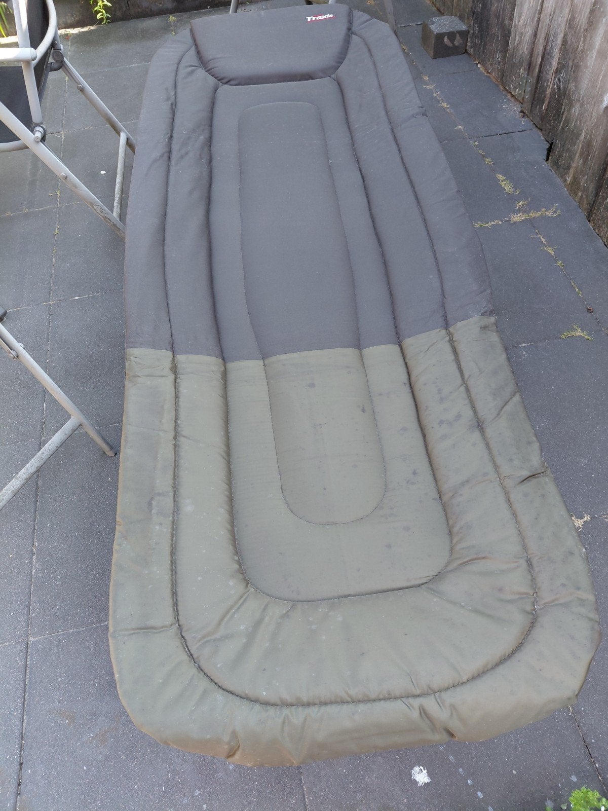 Traxis karperstoel / bed - Comfortabel en verstelbaar, Watersport en Boten, Ophalen of Verzenden, Gebruikt, Overige typen