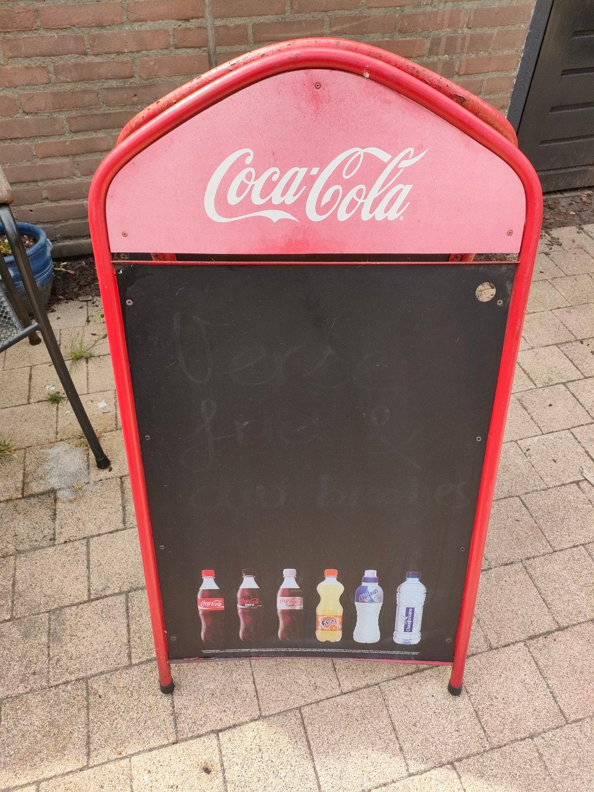Stoep bord Reclame, Ophalen, Gebruikt