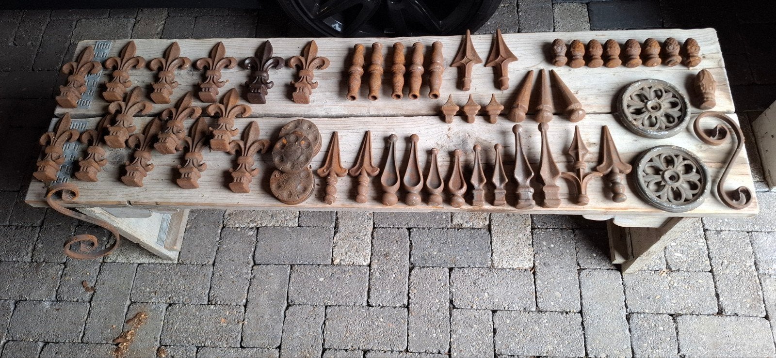 ijzeren ornamenten decoratie, Ophalen of Verzenden