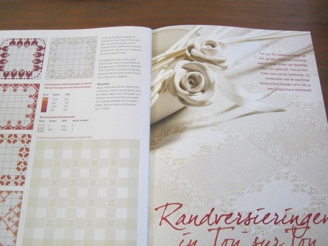 Borduurpatroon  Randen op kleed   nr 5661, Verzenden, Nieuw, Handborduren, Patroon
