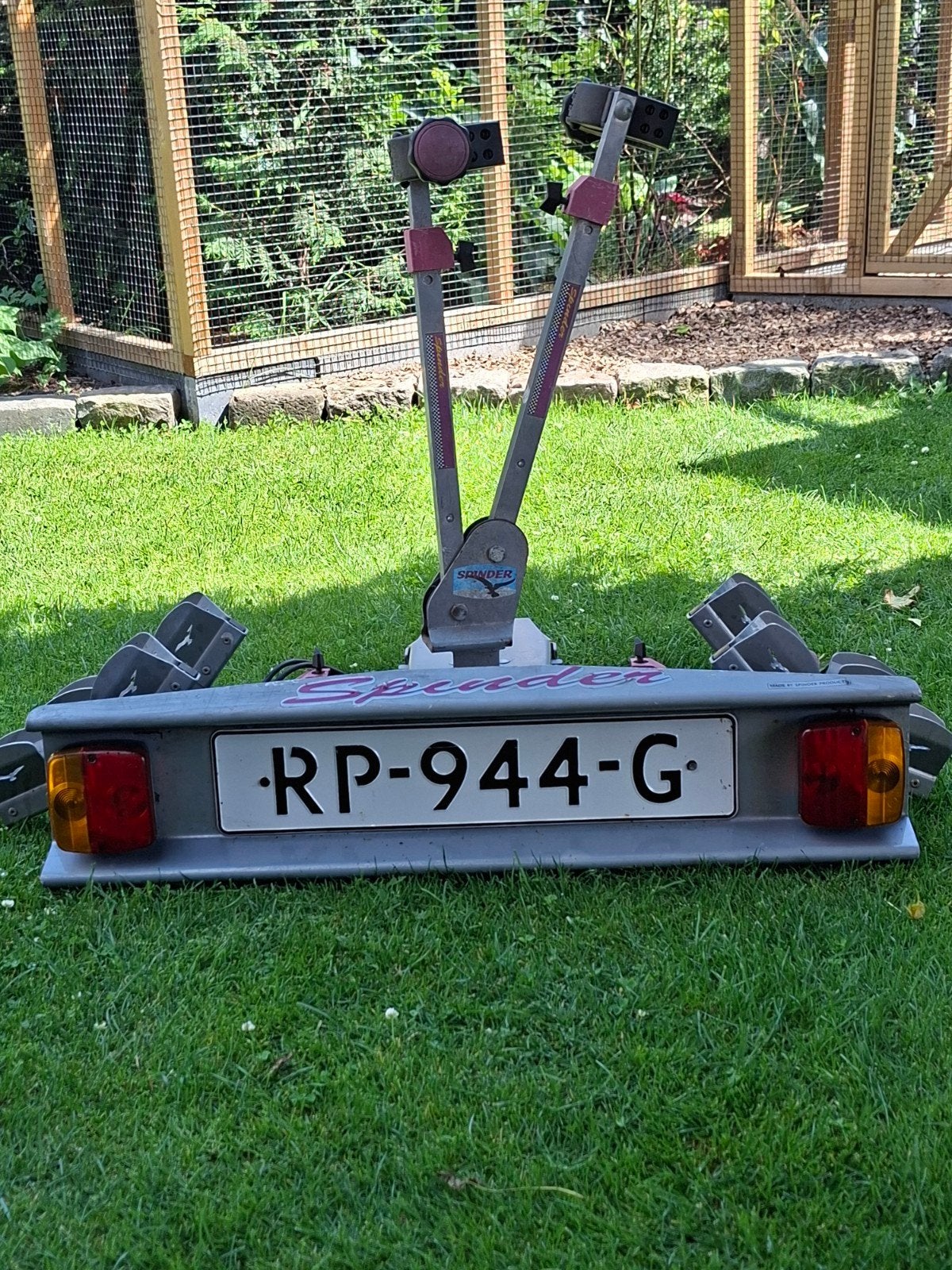 Spinder Trekhaak Fietsendrager voor 2 fietsen, Auto diversen, Fietsendragers, Ophalen of Verzenden, 2 fietsen, Gebruikt, Trekhaakdrager