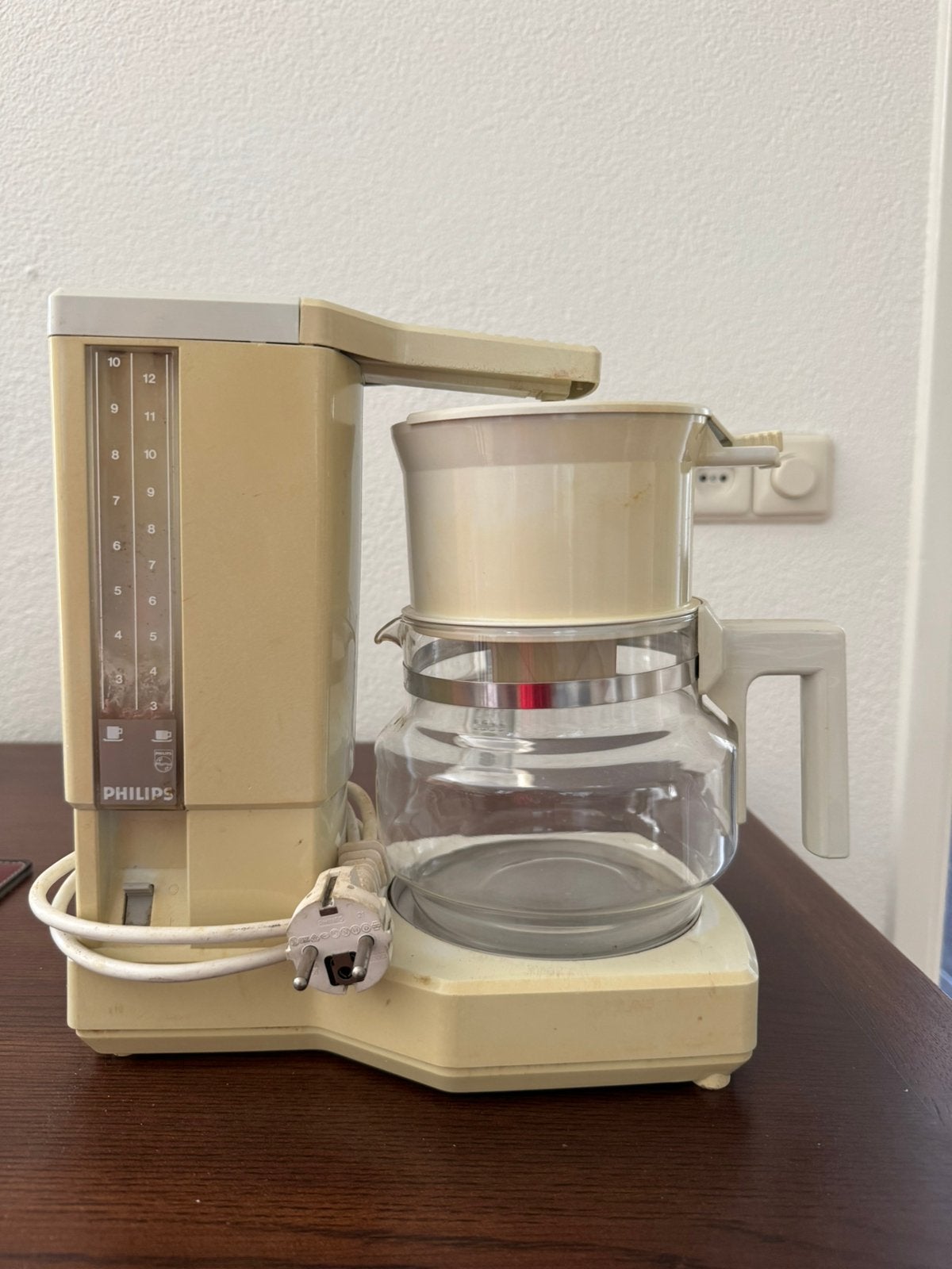 Vintage Philips Filter Koffiezetapparaat HD 5445/A, Gebruikt, Koffiemachine, Gemalen koffie, Ophalen of Verzenden
