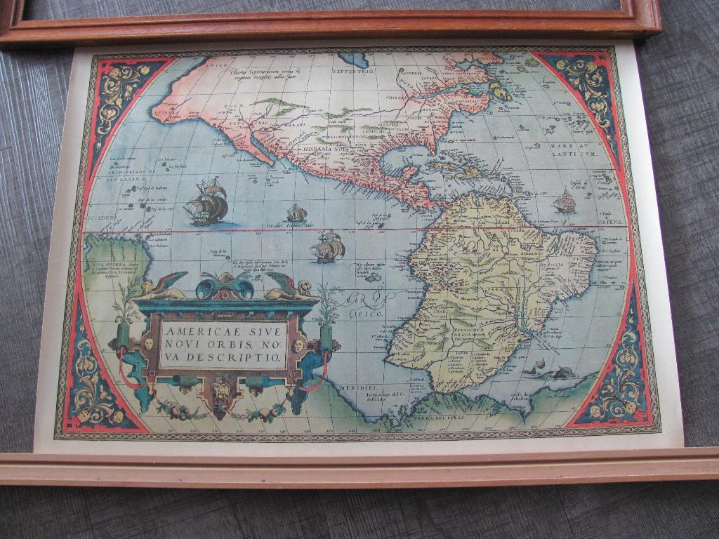 landkaart Amerika, Boeken, Overige gebieden, Voor 1800, Ophalen of Verzenden, Ortelius