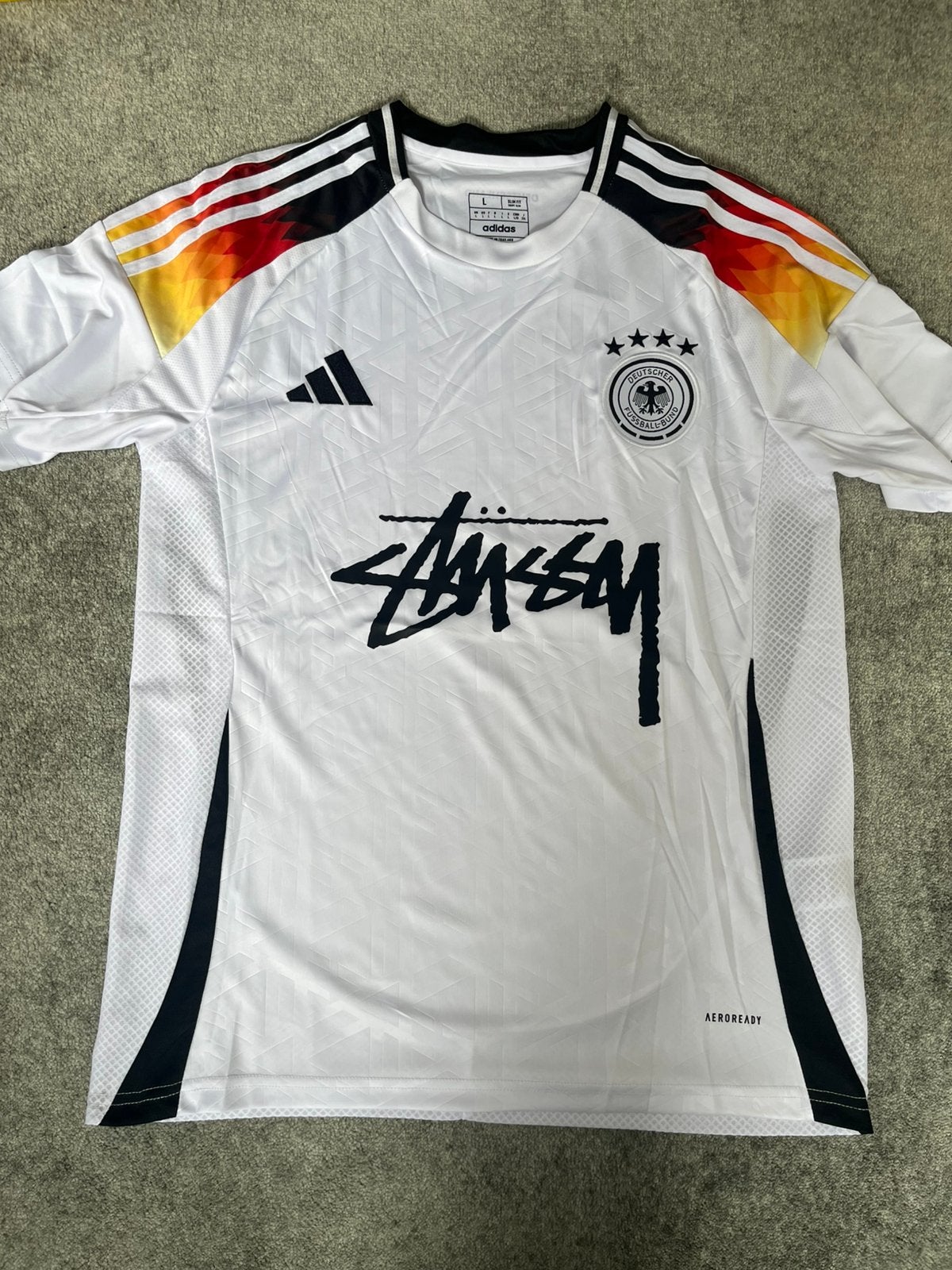 Duitsland x stussy, Maat 52/54 (L), Verzenden, Wit, Zo goed als nieuw