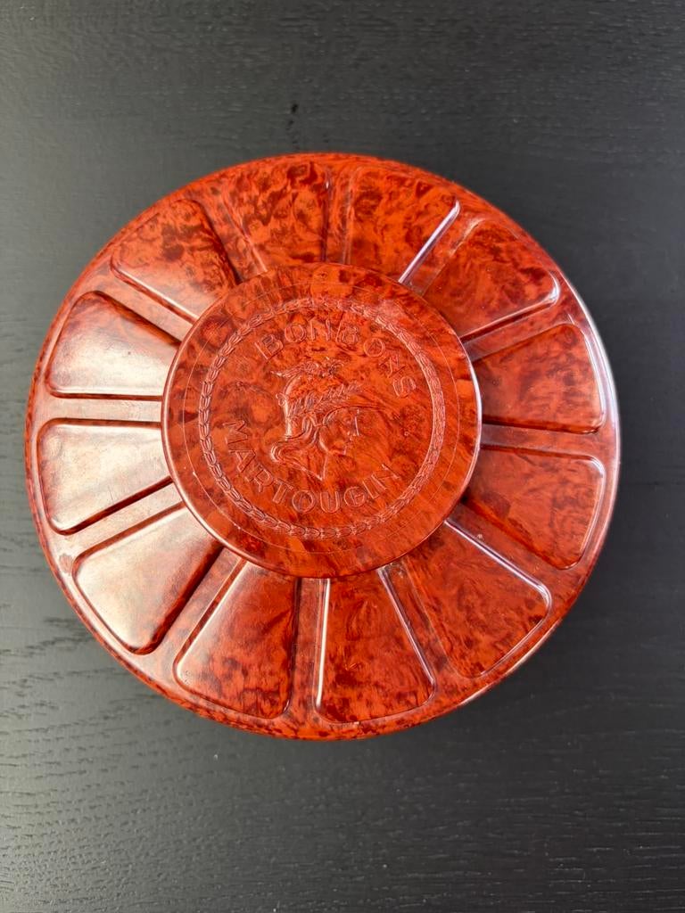 Art Deco bakelieten bonbon doos Martougin ebena Belgie, Ophalen of Verzenden