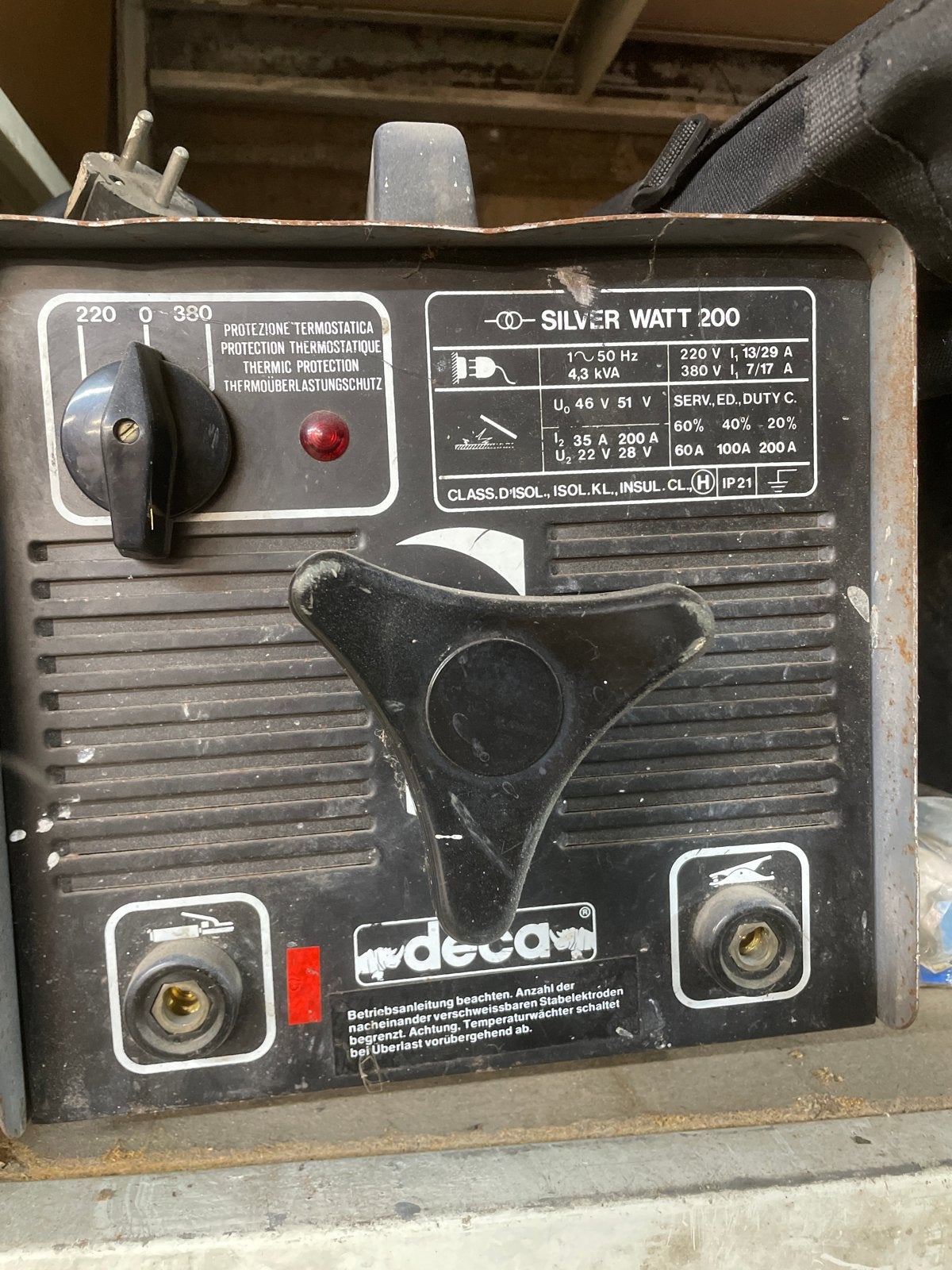 Deca Silver Watt 200 Lasapparaat - Gebruikt, Ophalen, Gebruikt, 150 tot 250 ampère, Elektroden