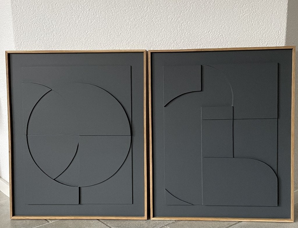 2 Schilderijen van hout in 3D - verschillende modellen, Huis en Inrichting, Ophalen, 50 tot 75 cm, Nieuw, Schilderij