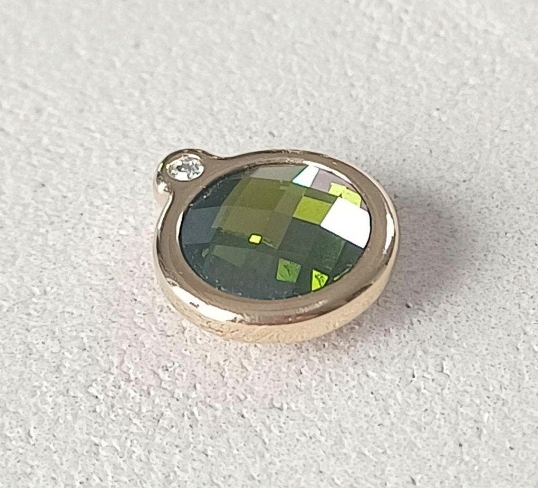 goudkleurige Melano vivid joined cz olive 12mm, Verzenden