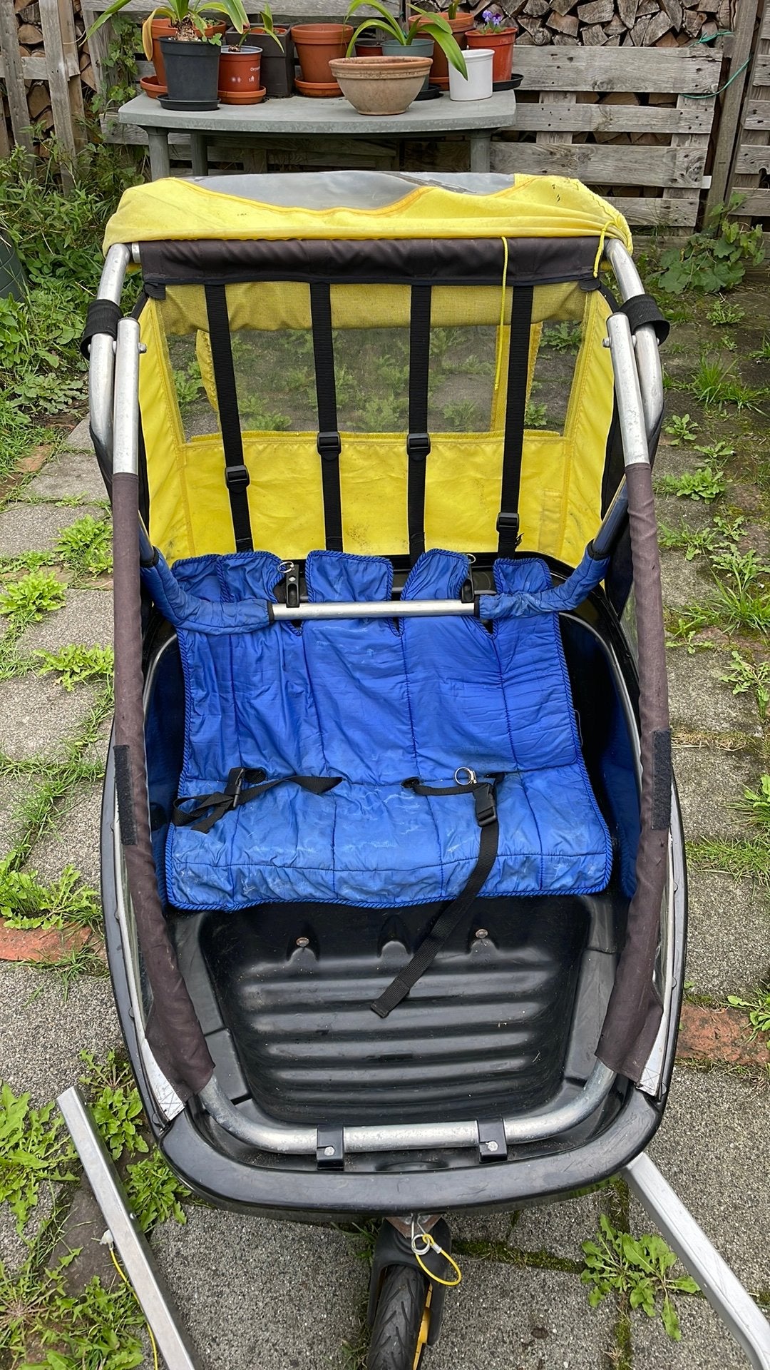 Fietskar en wandelwagen Kidskar, Ophalen, Gebruikt, Opvouwbaar, Kinderkar