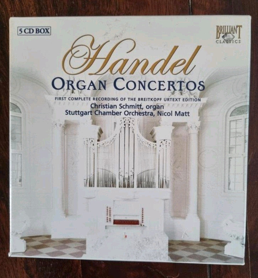5 CD Box Händel Orgelconcerten, Cd's en Dvd's, Boxset, Ophalen of Verzenden, Zo goed als nieuw, Inclusief doosje