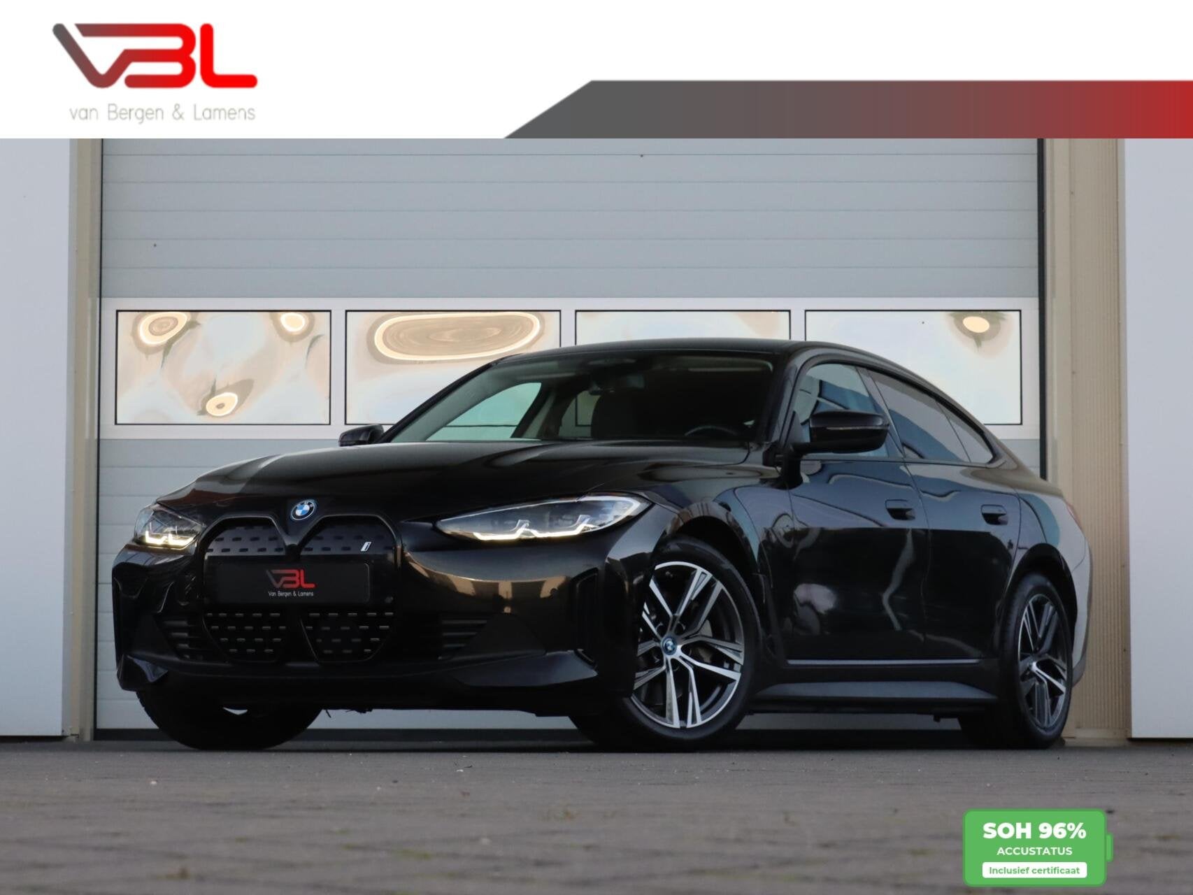 BMW i4 eDrive40 High Executive 84 kWh | SOH 96,8% | Head-up, Auto's, Achterwielaandrijving, Gebruikt, Leder, Te koop