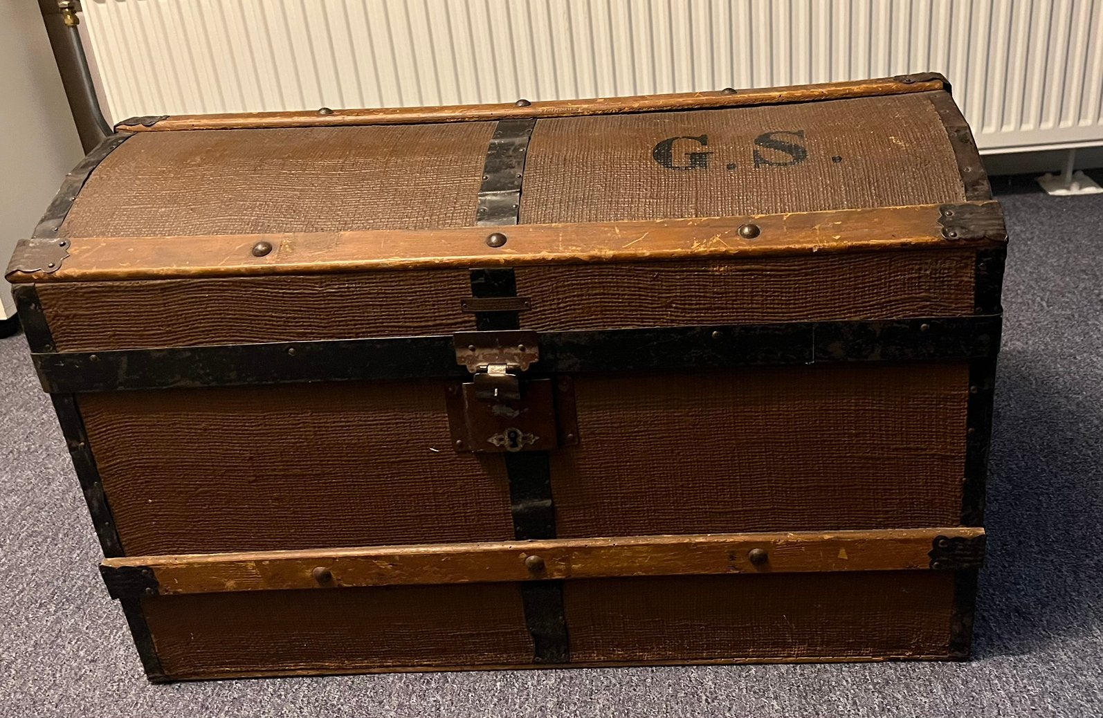 Reiskist bagagekoffer, Antiek en Kunst, Ophalen