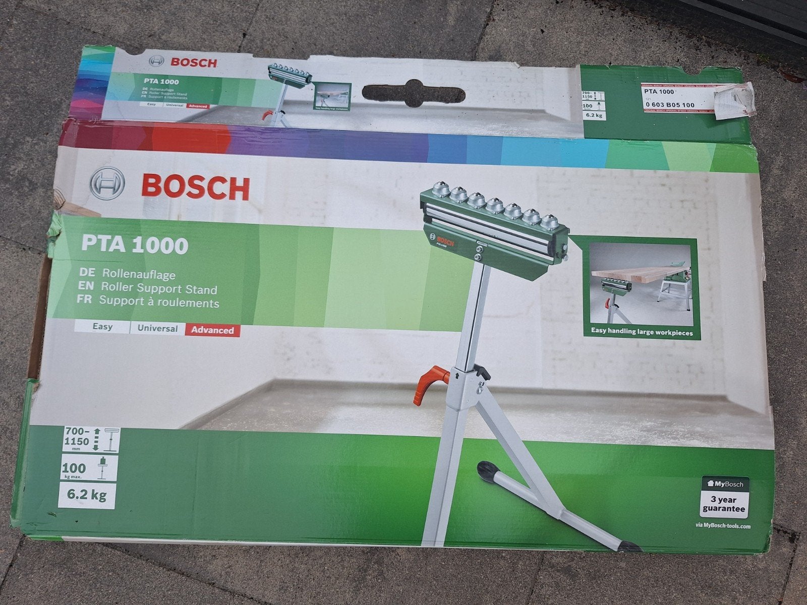 Bosch PTA 1000 rollerstand zaag steun, Ophalen, Nieuw