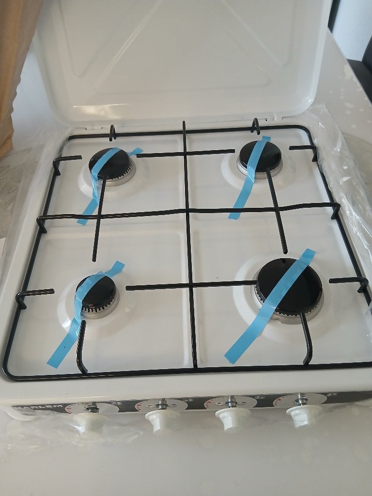 Butaan / Propaan 4 pits gasstel Nieuw in doos 50x50x10, Ophalen, Nieuw