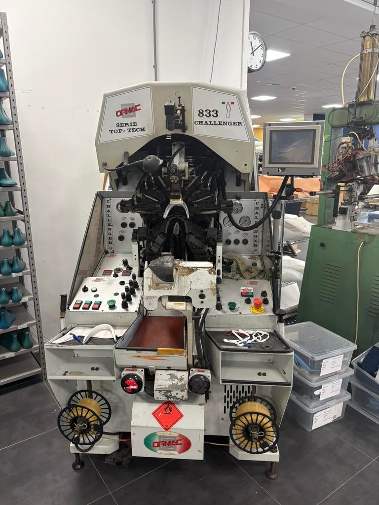 ORMAC OPLEEST MACHINE CHALLENGER 833 SCHOENMAKER, Doe-het-zelf en Verbouw, Gereedschap | Overige machines, Gebruikt, Ophalen