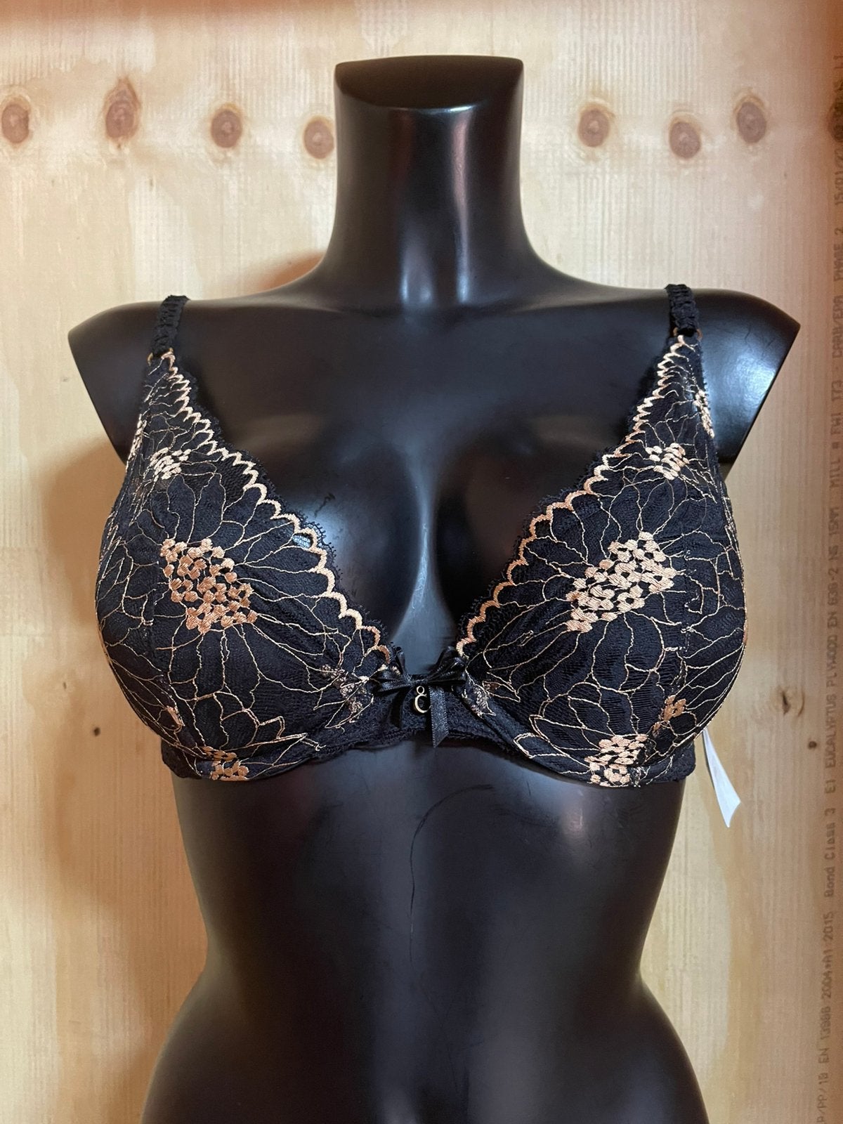 Chantelle push up bh 70d model opera  1272, Verzenden, Zwart, BH