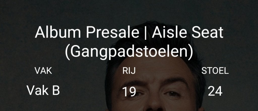 Westlife concertkaartjes, Ophalen, Zo goed als nieuw, Pop, Overige typen