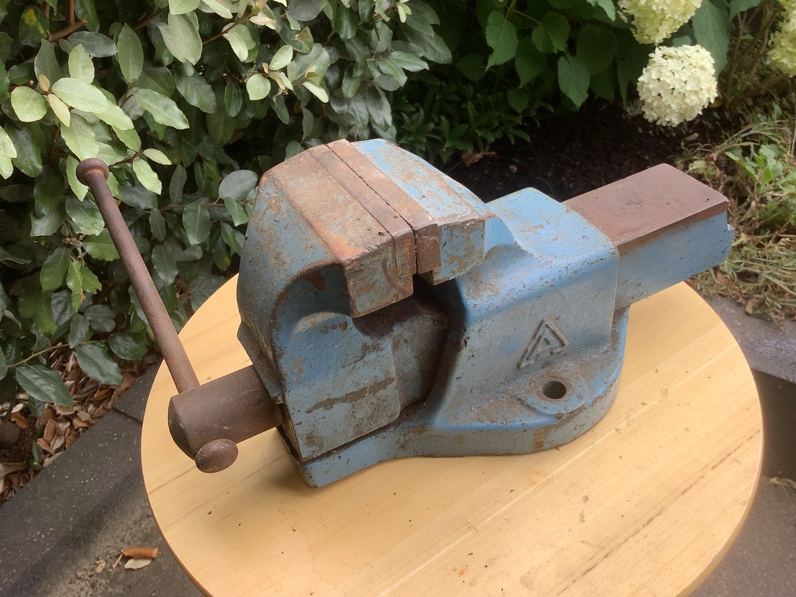 Bankschroef, Doe-het-zelf en Verbouw, Ophalen of Verzenden, Gebruikt, Minder dan 70 cm, Bankschroef
