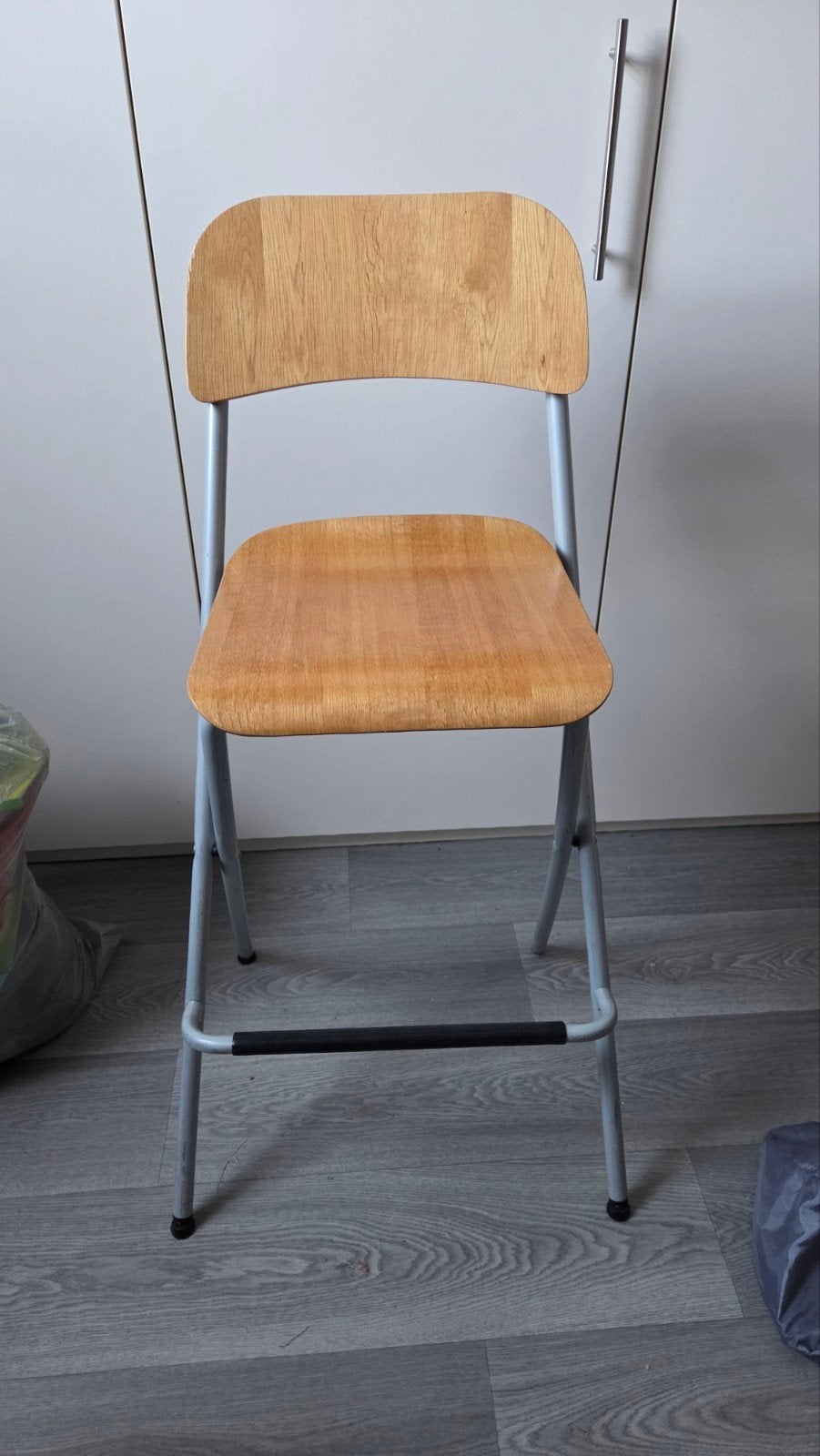 IKEA Franklin barkruk - Hout en Metaal, Ophalen, Gebruikt, Overige kleuren, Modern, Scandinavisch