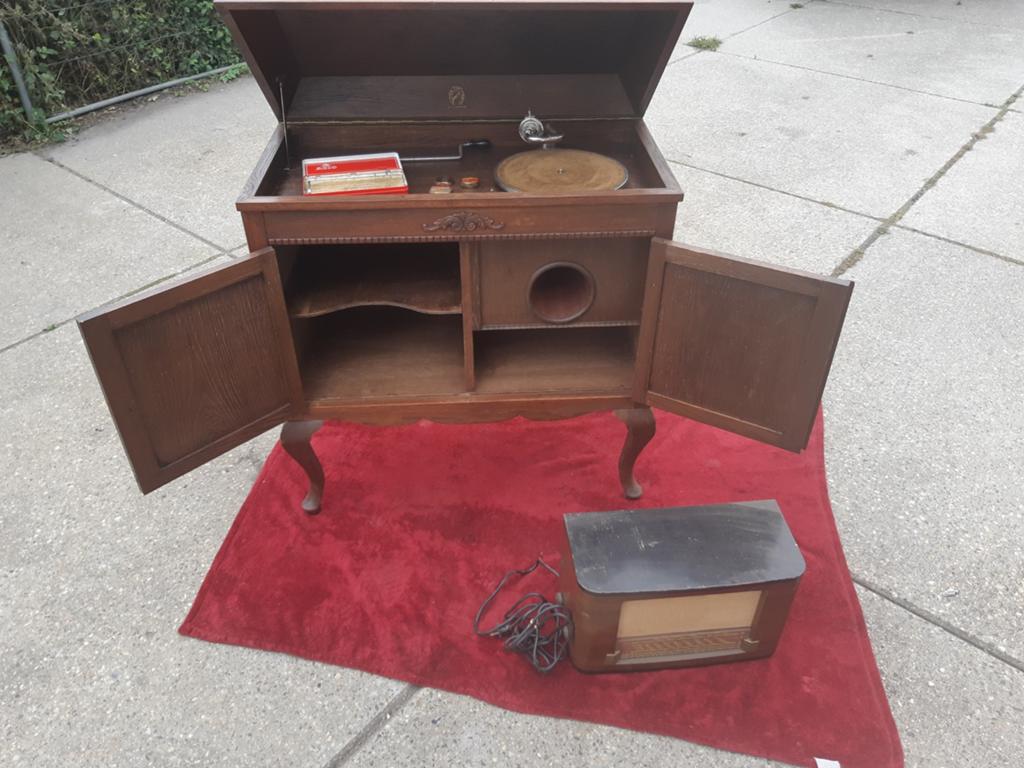 100 JARIGE GRAMMEFOON PLATEN SPELER 99.95 EURO, Ophalen of Verzenden