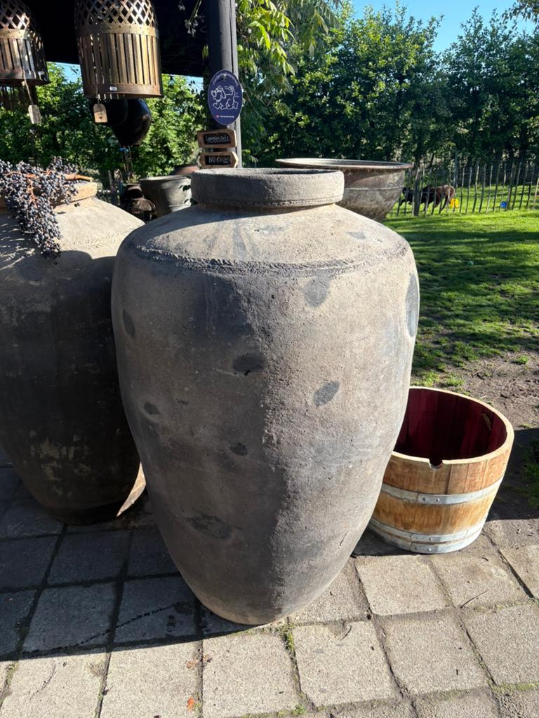 Prachtige oude XXL kruik 150 cm hoog!, Huis en Inrichting, Woonaccessoires | Vazen, Ophalen, Gebruikt, Overige kleuren, Aardewerk of Porselein