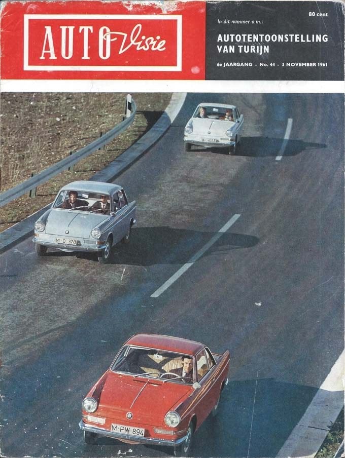 Autovisie 44 1961 : Volkswagen 1500 Ponton Type 3, Ophalen of Verzenden, Gelezen, Volkswagen
