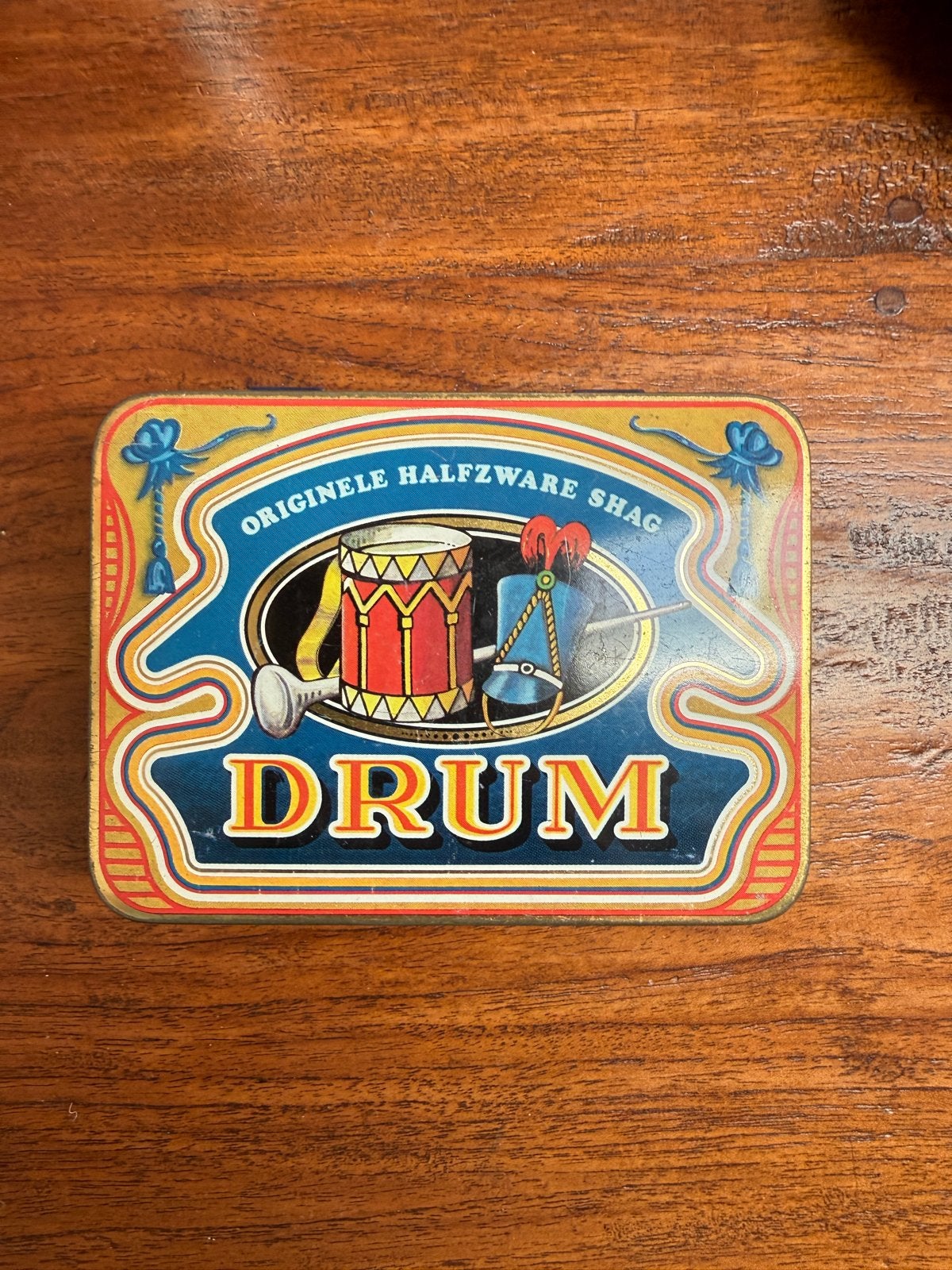 Vintage Drum shag tabaksblikje - Originele Halfzware Shag, Verzamelen, Ophalen of Verzenden, Gebruikt, Overige, Overige merken