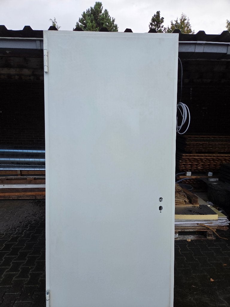 2 stuks Witte metalen geïssoleerde branddeur - nieuw, Doe-het-zelf en Verbouw, 215 cm of meer, Nieuw, Buitendeur, Metaal