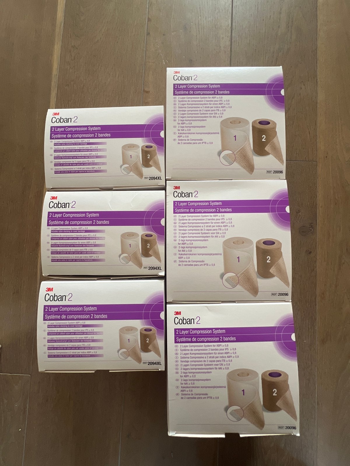 Coban compression system 2 x 3 stuks, Diversen, Verpleegmiddelen, Ophalen of Verzenden, Nieuw